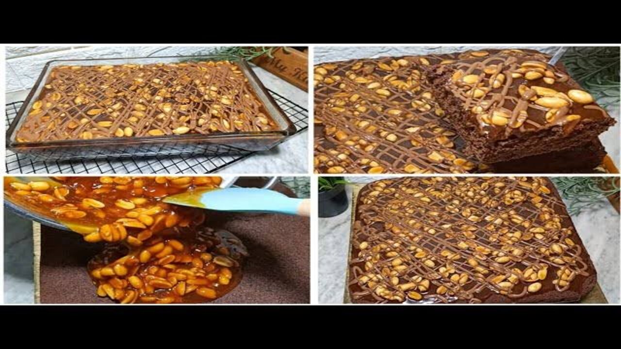 طريقة تحضير كيكة السنيكرز بصوص كراميل