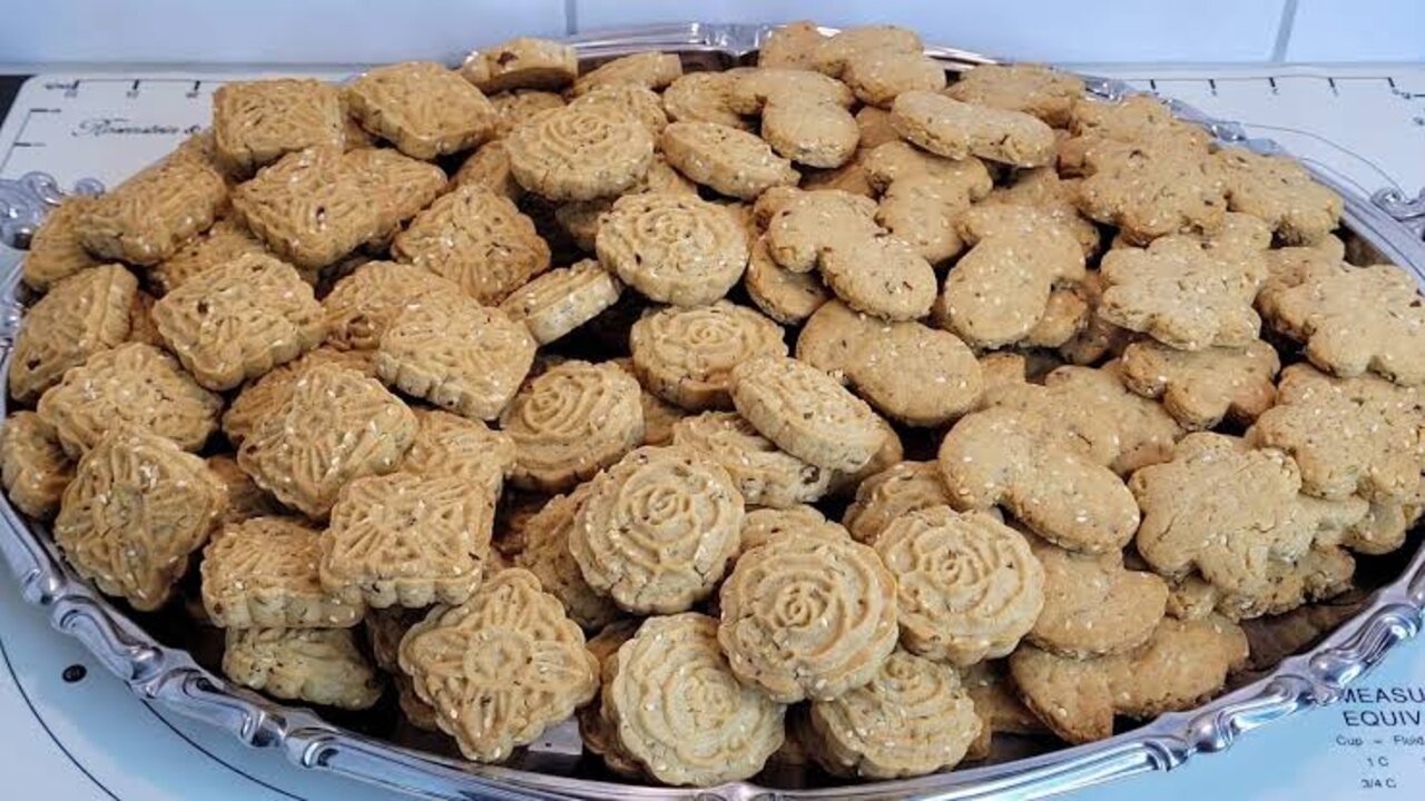 طريقة تحضير بسكويت بالمكسرات