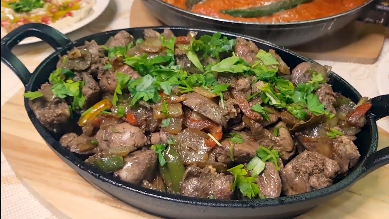 طريقة تحضير الكبدة بالصوص البني