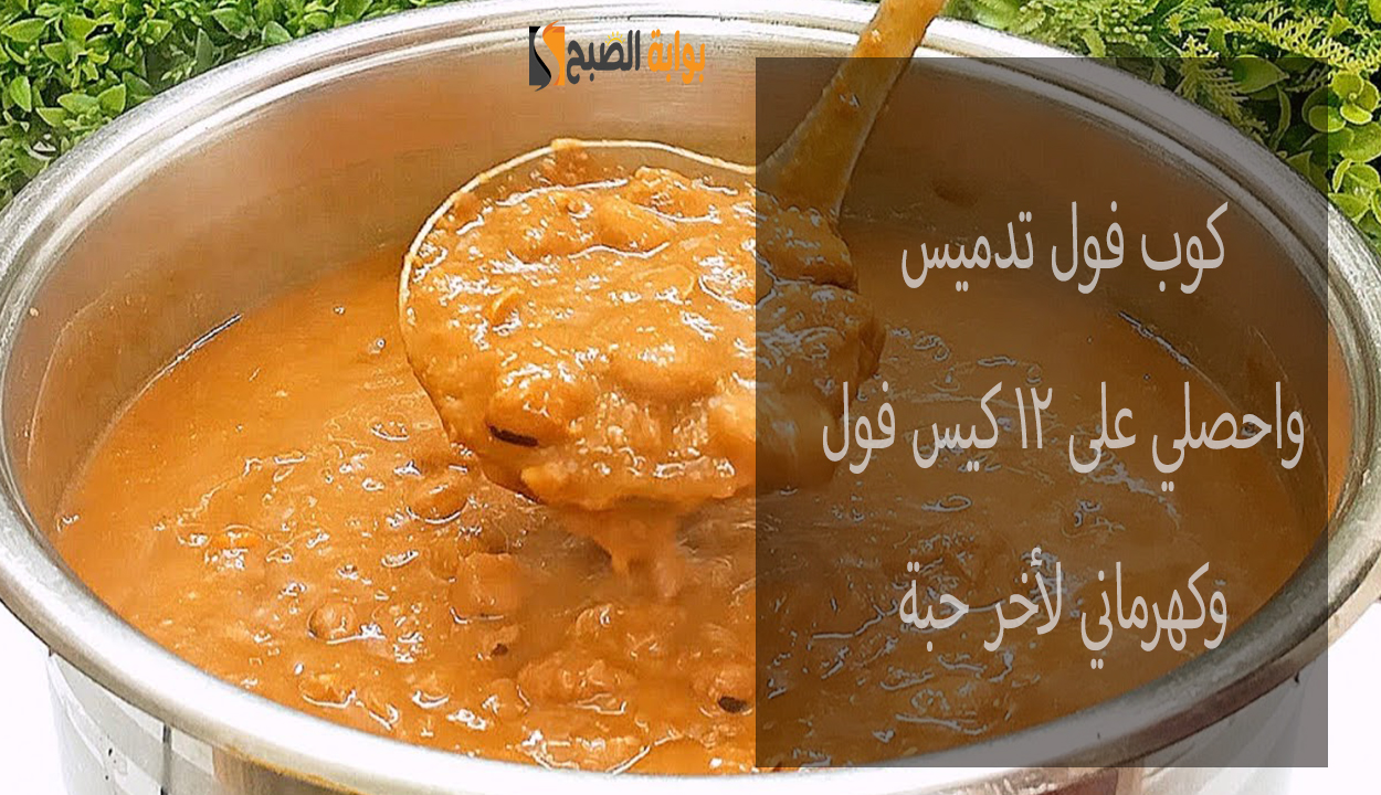 تدميس الفول بدون ما يسود