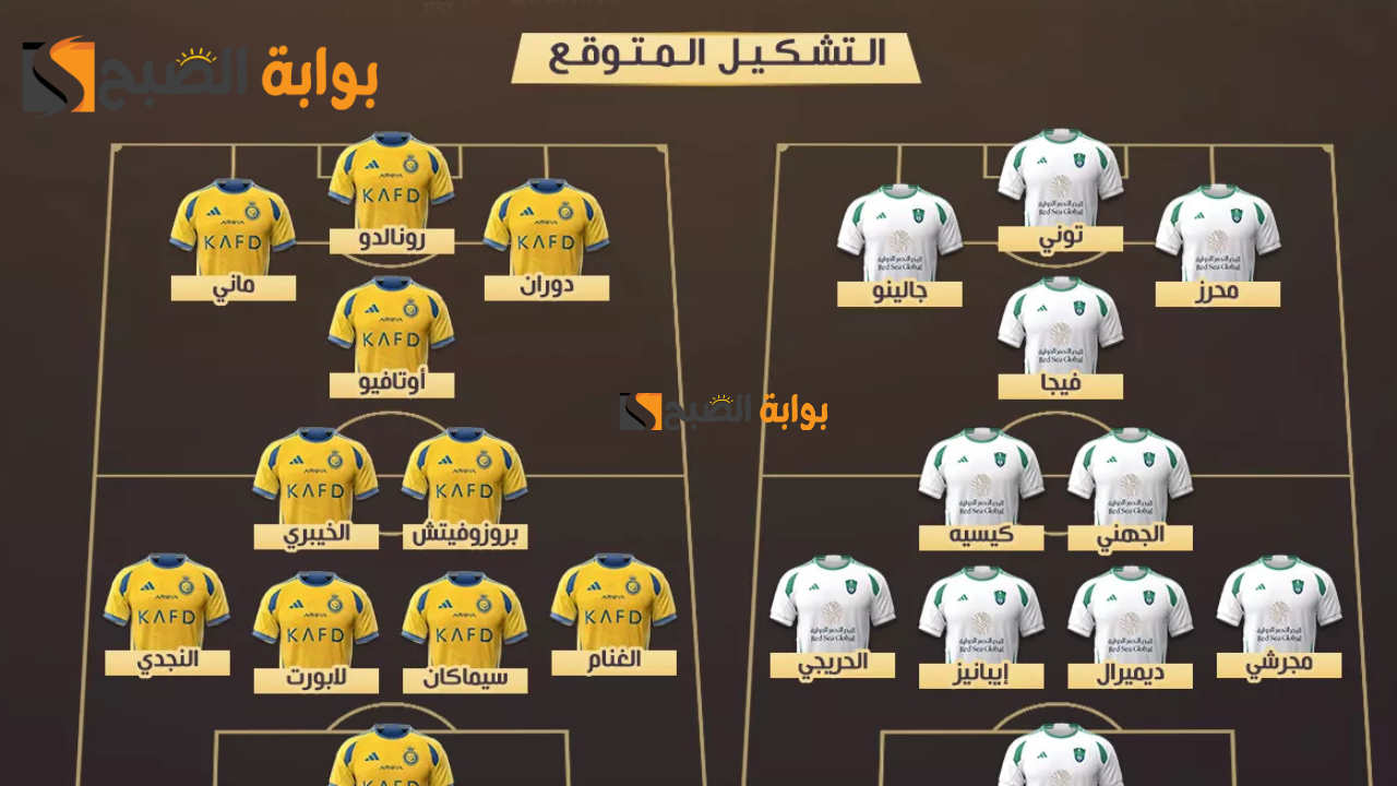 تشكيل النصر المتوقع ضد الأهلي في دوري روشن