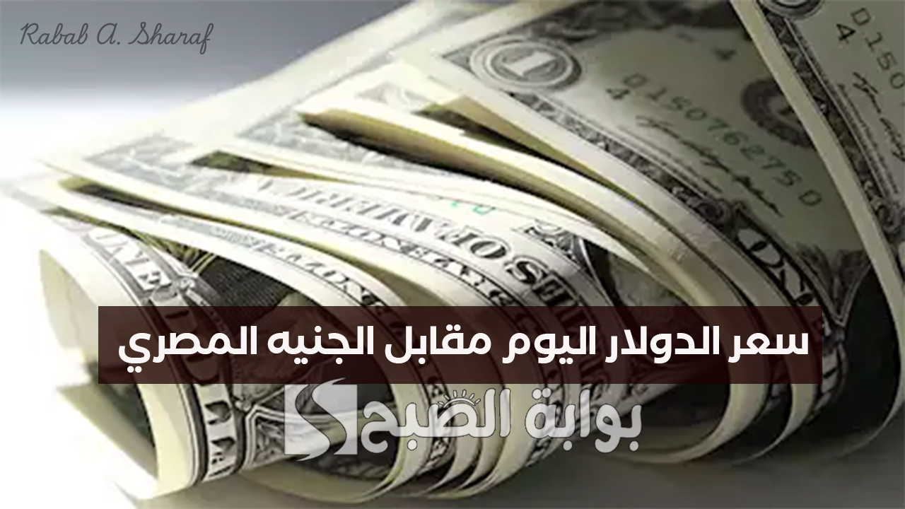 سعر الدولار اليوم مقابل الجنيه المصري