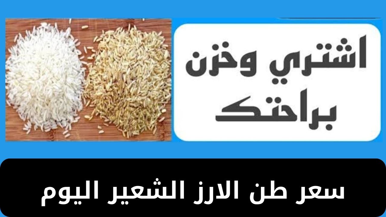 سعر طن الارز الشعير اليوم