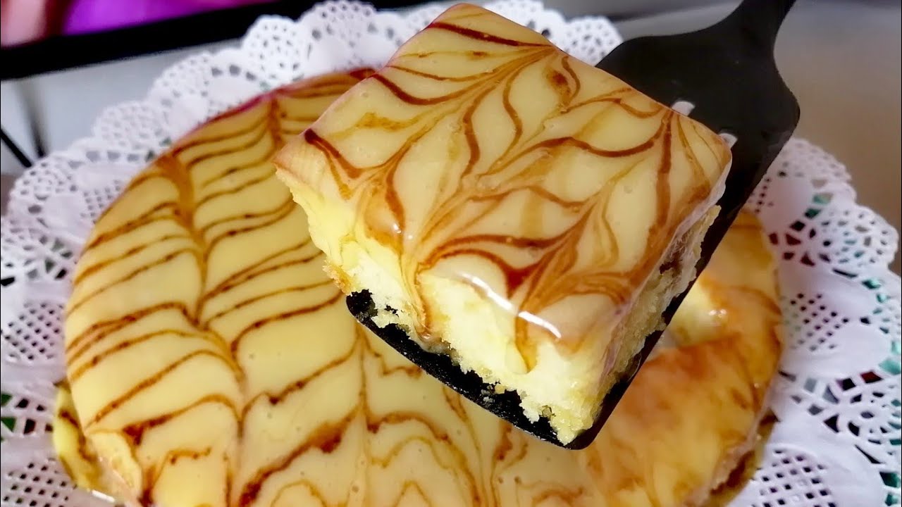 طريقة عمل كيكة الكريم كراميل