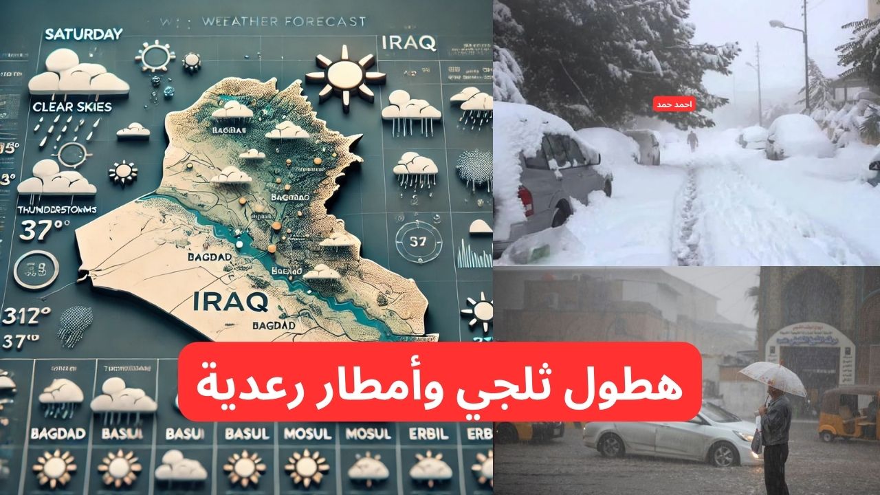 طقس العراق اليوم الجمعة و حالة الطقس في العراق لهذا الأسبوع