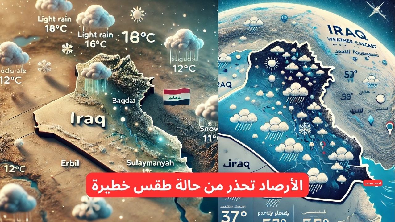 طقس العراق اليوم اليوم الأحد و حالة الطقس في العراق هذا الأسبوع