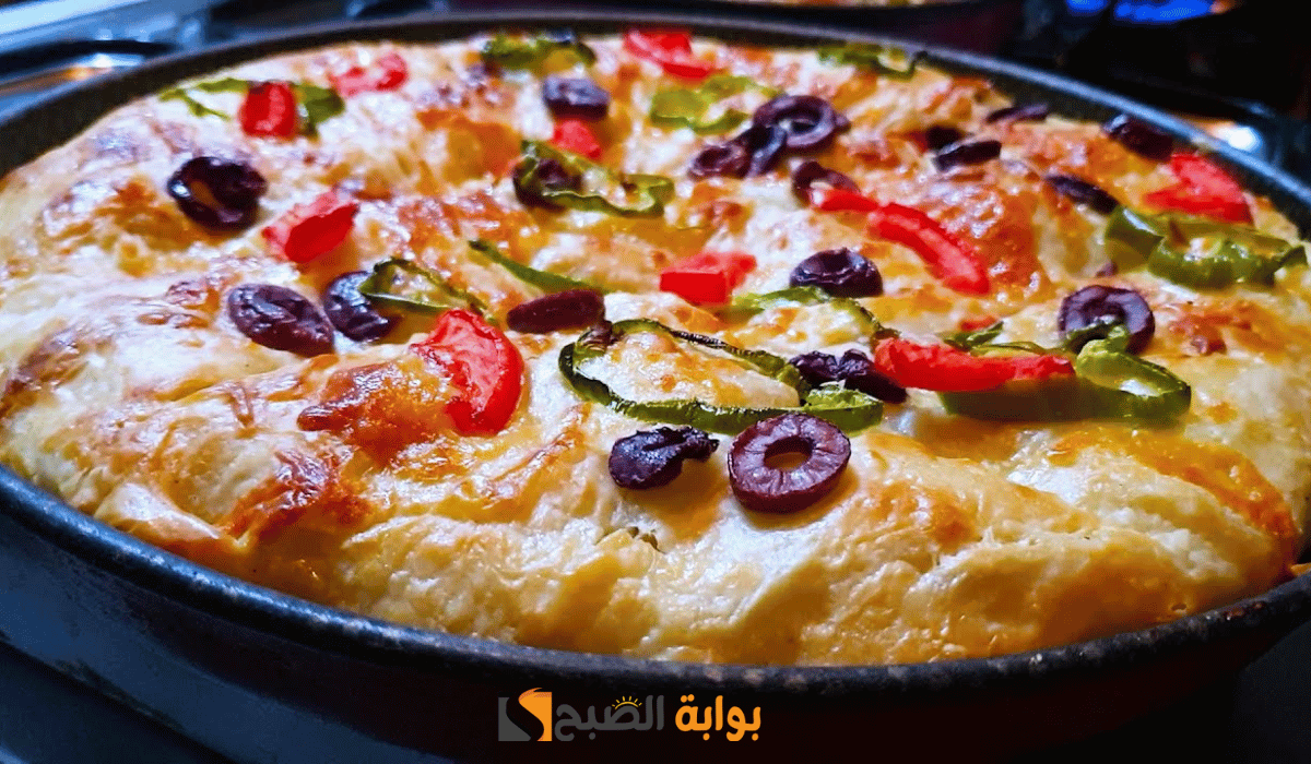 فطيرة السجق بالجلاش