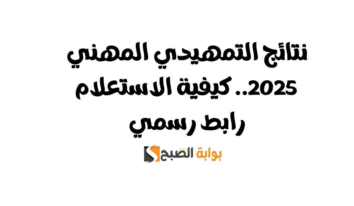 نتائج التمهيدي المهني