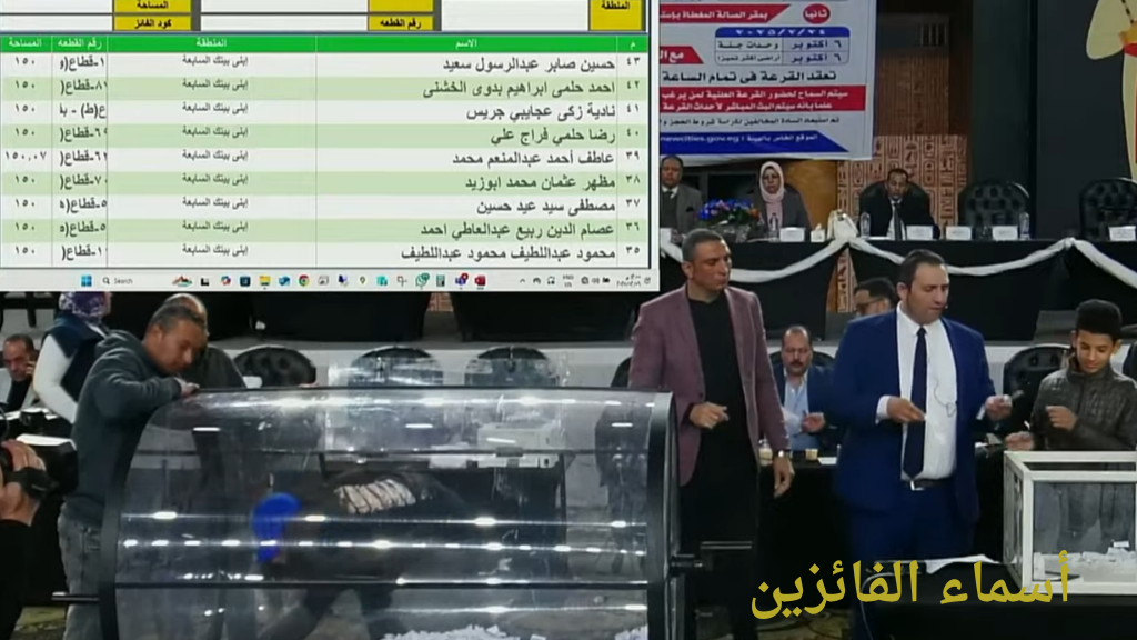 نتيجة قرعة اراضي مسكن 2025 اراضي برج العرب