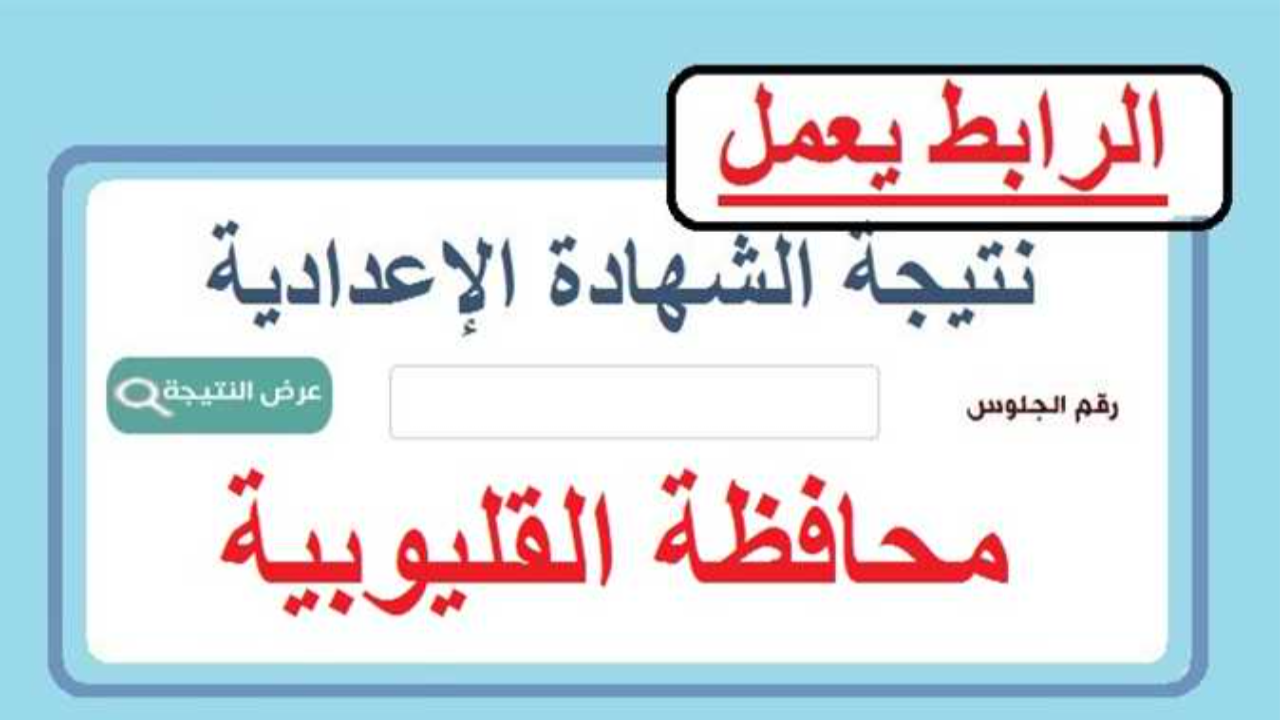 نتيجة الصف الثالث الإعدادي 2025 محافظة القليوبية