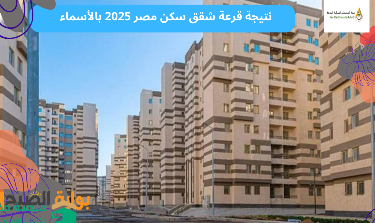 نتيجة قرعة شقق سكن مصر 2025