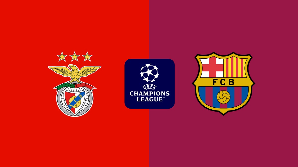 موعد مباراة Benfica vs Barcelona في دوري الأبطال والتشكيلات والقنوات الناقلة والمعلق
