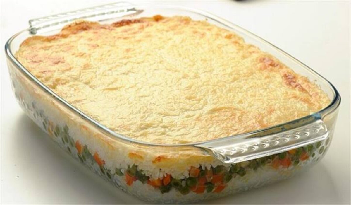 خطوات عمل صينية الأرز بالبشاميل