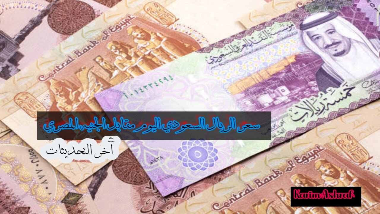 سعر الريال السعودي اليوم مقابل الجنيه المصري