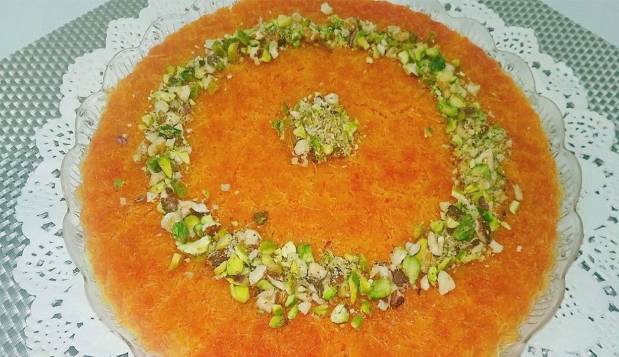 الكنافة بالمكسرات