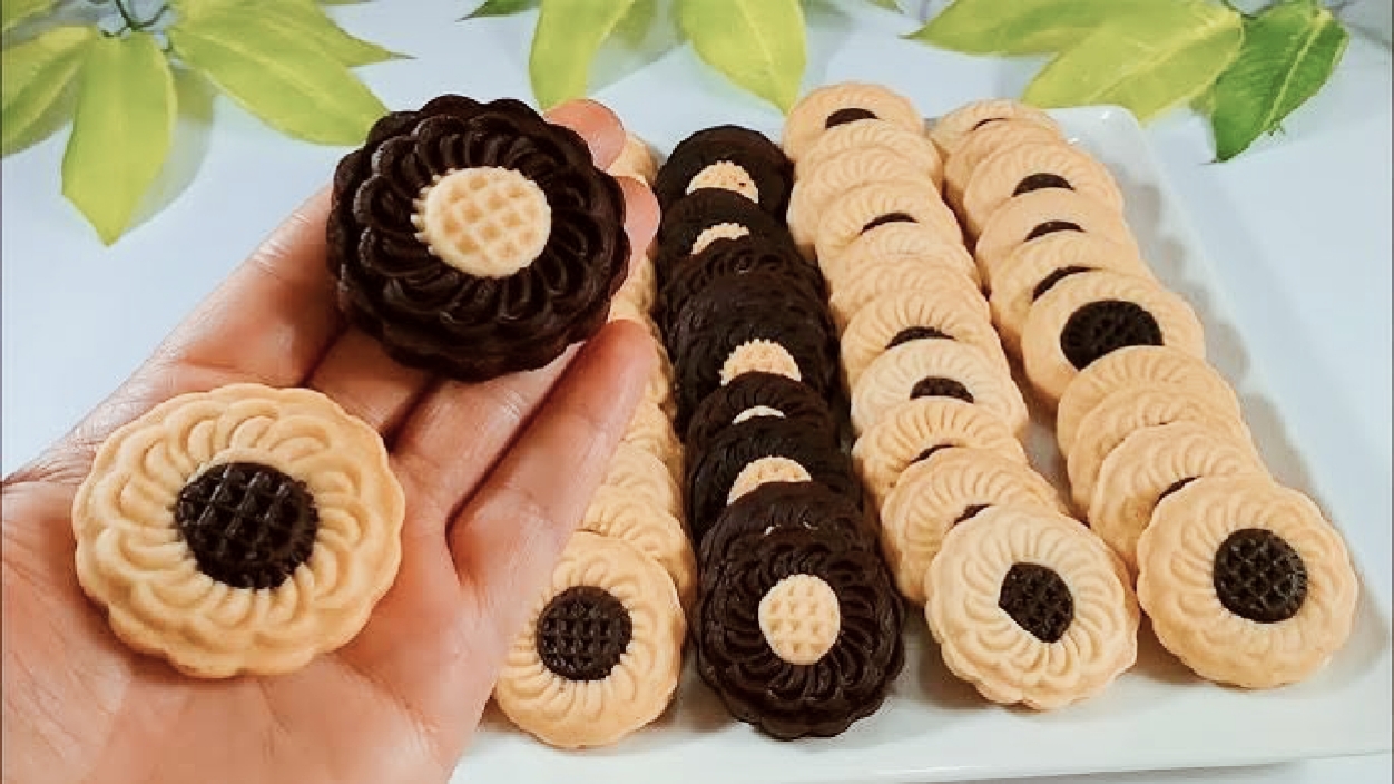 بسكويت طاسة العشر دقائق سهل وسريع