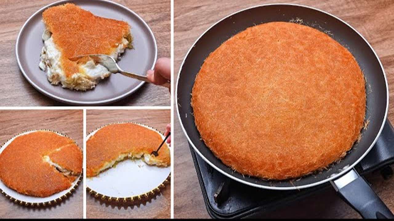 طريقة عمل الكنافة في الطاسة