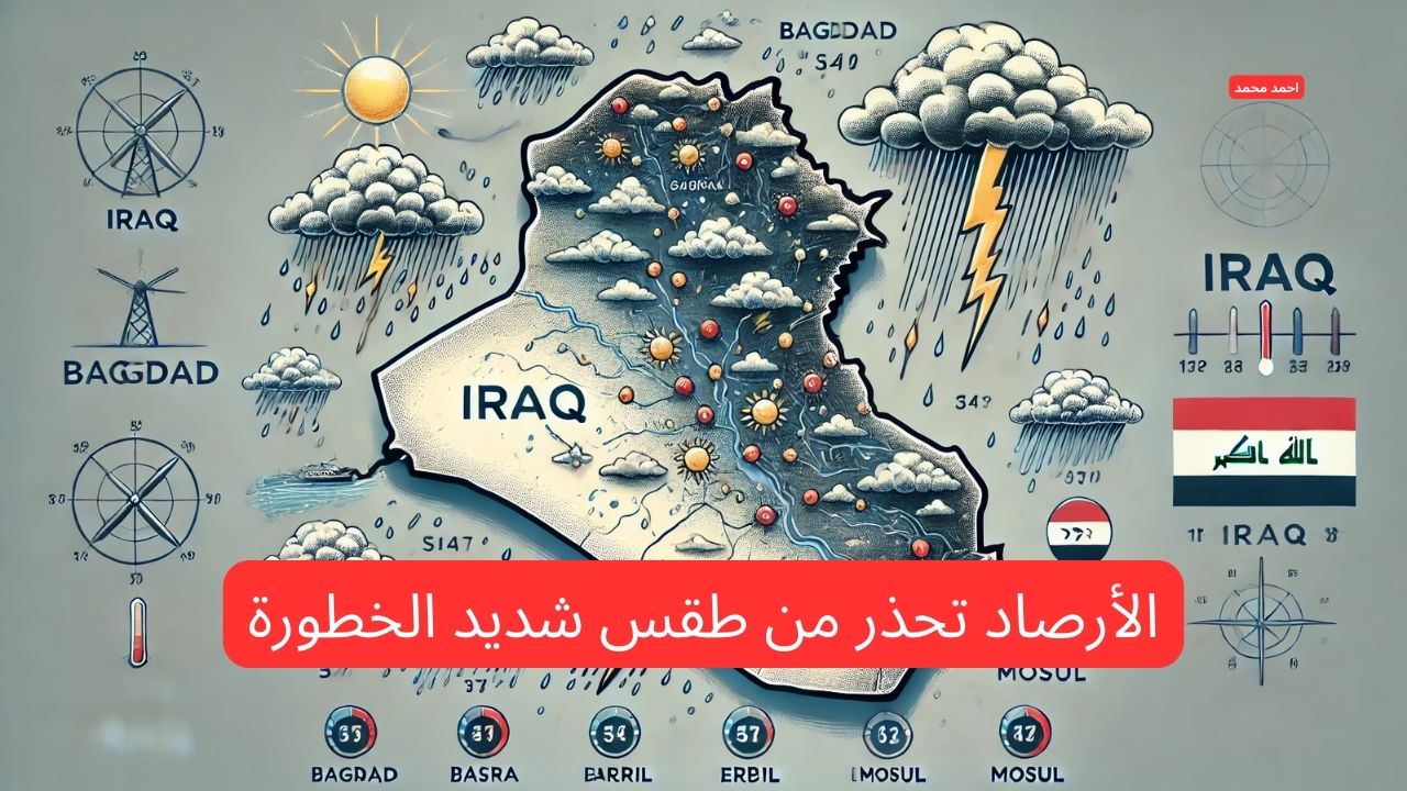 طقس العراق الأيام القادمة واليوم