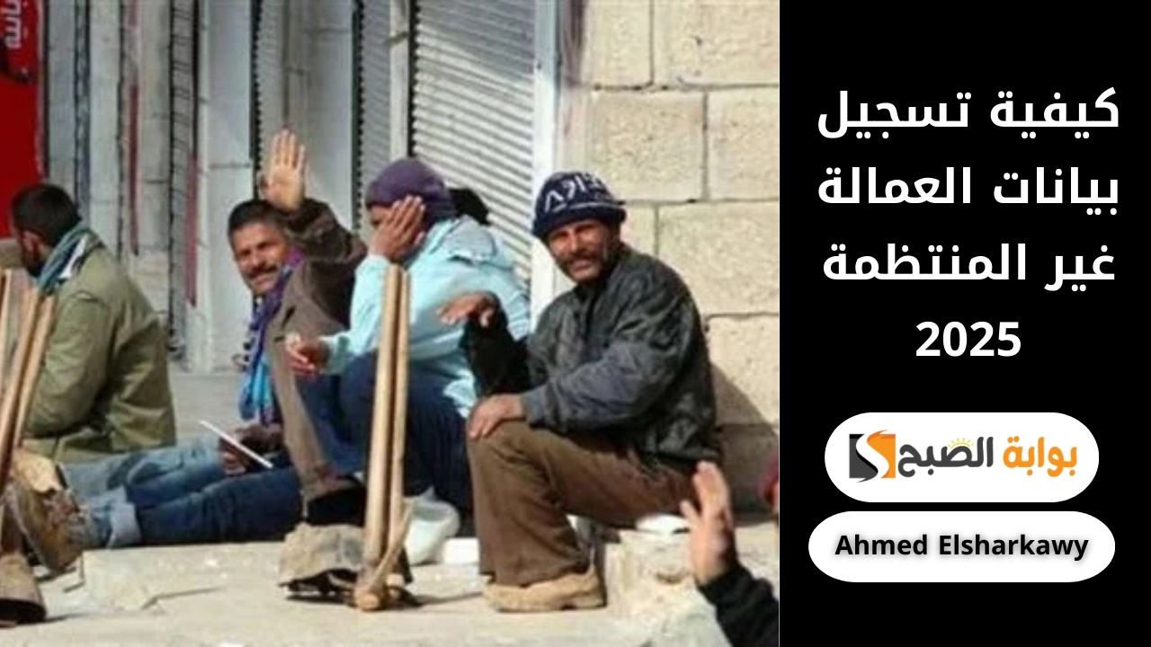 كيفية تسجيل بيانات العمالة غير المنتظمة 2025